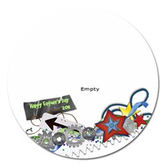 fathers day magnet - Magnet 5  (Round)