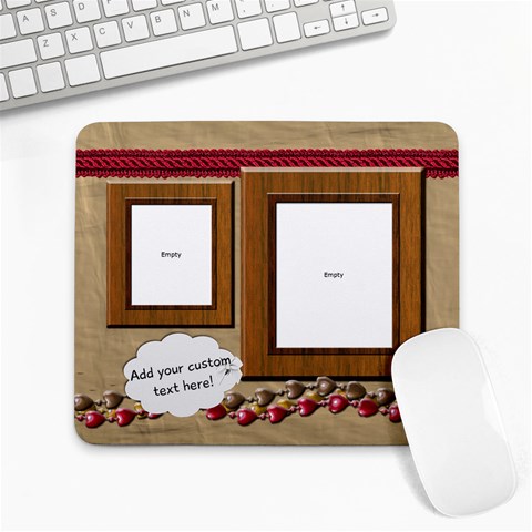 Brown Red Frames Photo Mousepad By Angela Front