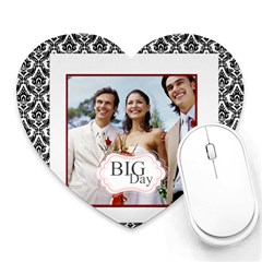 wedding - Heart Mousepad