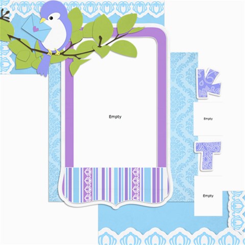 Katie Bird By Marilyn Holtien 8 x8  Scrapbook Page - 1