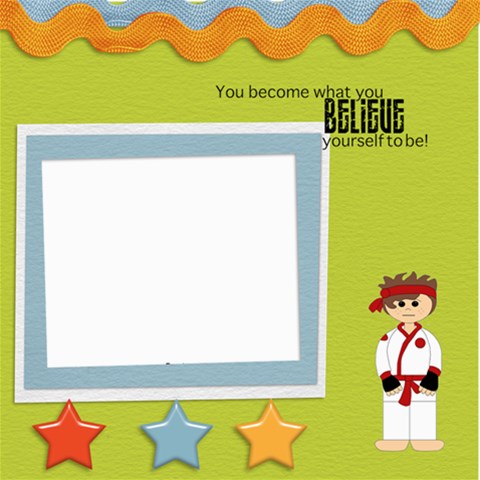Henry Tae Kwon Do By Marilyn Holtien 8 x8  Scrapbook Page - 1