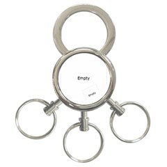 blue three ring key chain - 3-Ring Key Chain