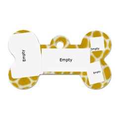 Peanut Dog Tag - Dog Tag Bone (One Side)
