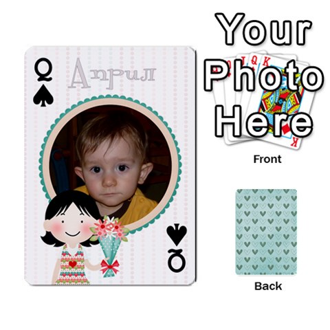 Queen Cards Sugar Valentines By Boryana Mihaylova Front - SpadeQ