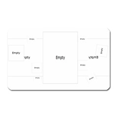 Roses and hearts - Magnet (Rectangular)