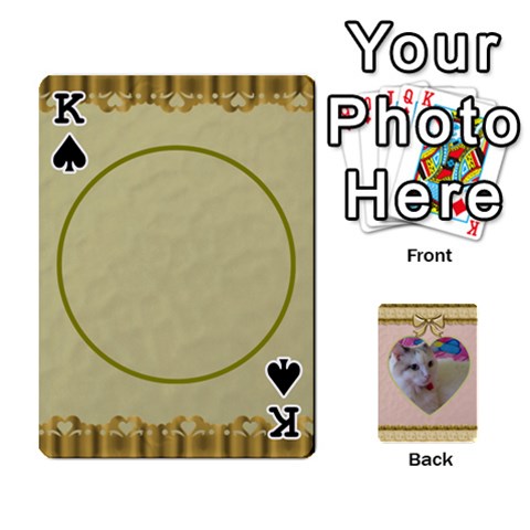 King Elegant 54 Card Design By Deborah Front - SpadeK