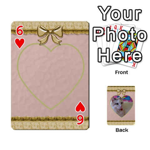 Elegant 54 Card Design By Deborah Front - Heart6
