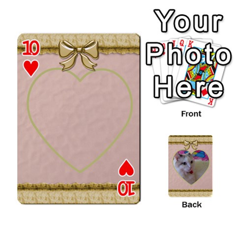 Elegant 54 Card Design By Deborah Front - Heart10