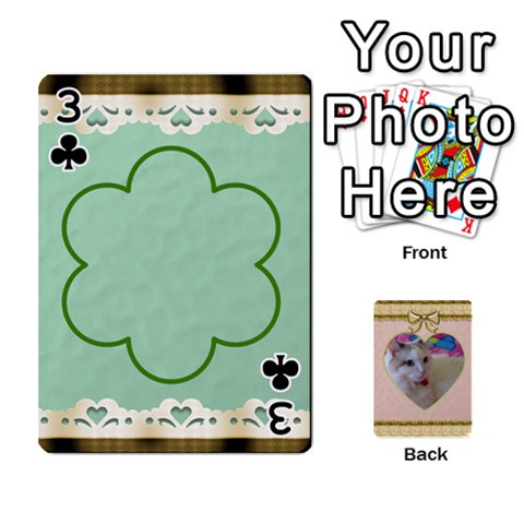 Elegant 54 Card Design By Deborah Front - Club3