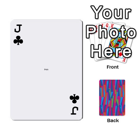 Jack Photo Playing Cards By Lou Fazio Front - ClubJ