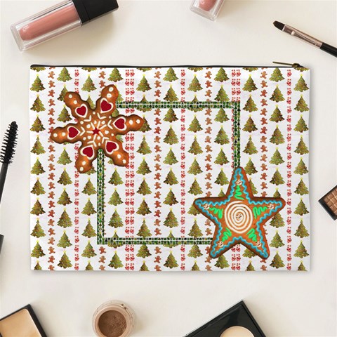Christmas Cookies Cosmetic Bag Extra Large By Catvinnat Back