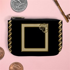 Black and Gold Mini coin Purse