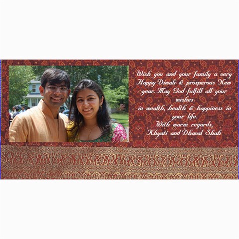 Diwali Card By Khyati Shah 8 x4  Photo Card - 2