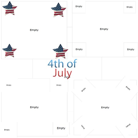 4th Of July Scrapbook Page By Kim Blair 12 x12  Scrapbook Page - 1