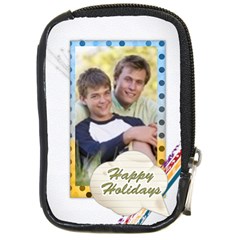 family holiday - Compact Camera Leather Case family holiday - Compact Camera Leather Case