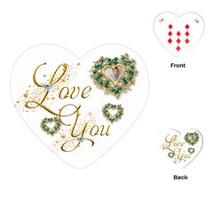 Love You Heart Playing Cards