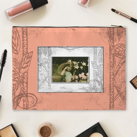 Precious Memories Extra Large Cosmetic Bag By Catvinnat Back