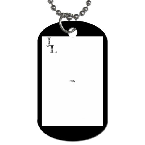 J  Lucas Dog Tag By Carol Schwenk Back