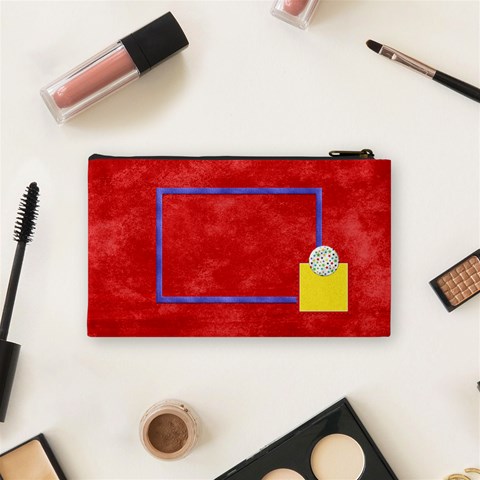 Wkm School Small Cosmetic Bag 1 By Lisa Minor Back