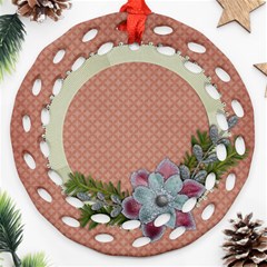 Peace, Love/Christmas-filagree round ornament (2 sides) - Round Filigree Ornament (Two Sides) Peace, Love/Christmas-filagree round ornament (2 sides) - Round Filigree Ornament (Two Sides)