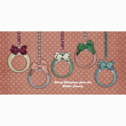 Christmas Ornaments 8 x4  Photo Card - 2