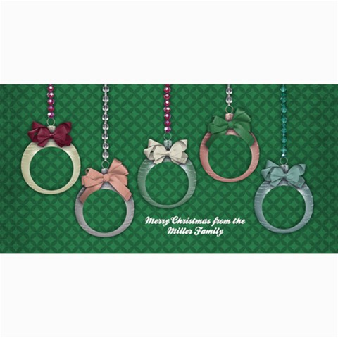 Christmas Ornaments 8 x4  Photo Card - 4