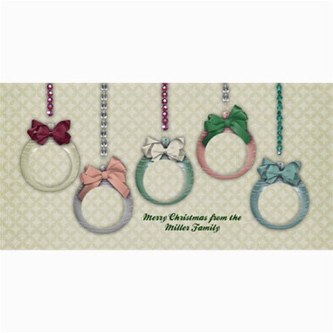Christmas Ornaments 8 x4  Photo Card - 5