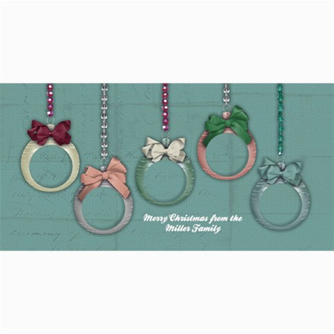 Christmas Ornaments 8 x4  Photo Card - 10