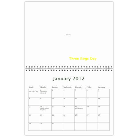 2012 Stx Calendar By John Connor Jan 2012