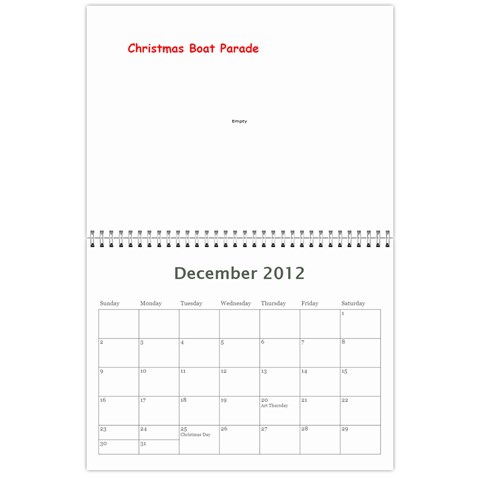 2012 Stx Calendar By John Connor Dec 2012