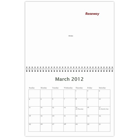 2012 Stx Calendar By John Connor Mar 2012