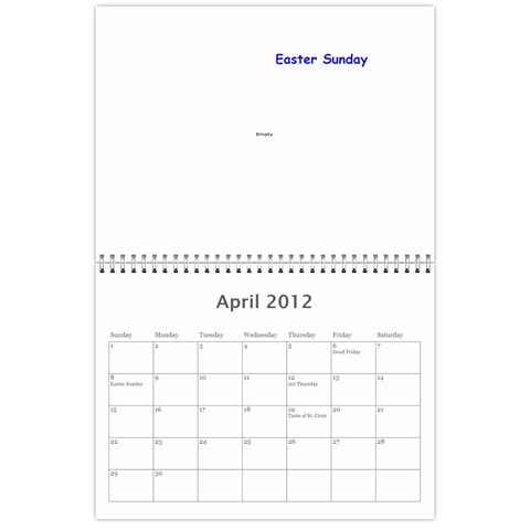 2012 Stx Calendar By John Connor Apr 2012