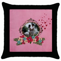 Throw Pillow Case (Black)- Love Love (5 styles) Throw Pillow Case (Black)- Love Love (5 styles)