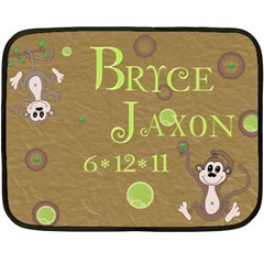 Baby Blanket Monkeys & circles - 35 x27  Fleece Blanket (Mini)