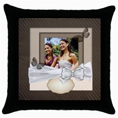 wedding - Throw Pillow Case (Black) wedding - Throw Pillow Case (Black)