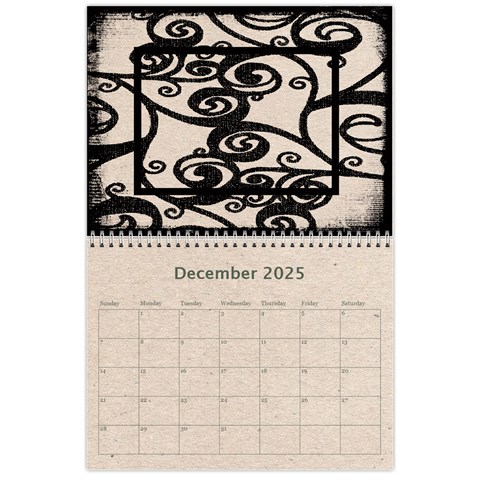 Fantasic Classic Neutral 2025 Calendar By Catvinnat Dec 2025