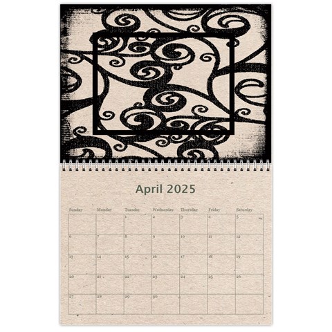 Fantasic Classic Neutral 2025 Calendar By Catvinnat Apr 2025