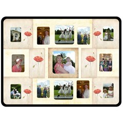 Poppy Multi Frame Extra Large Fleece Blanket