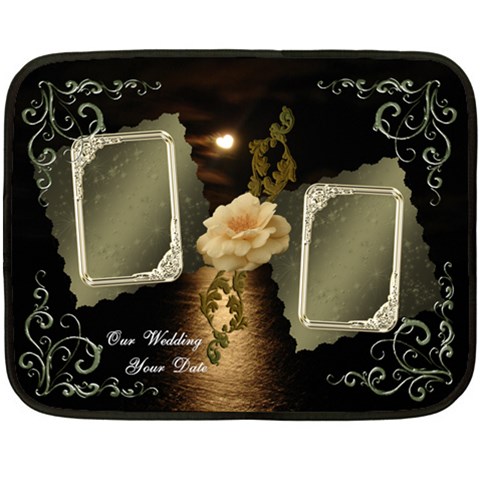 Our Wedding Mini Fleece Blanket By Ellan 35 x27  Blanket
