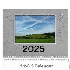 Simple Silver 2025 Calendar - Wall Calendar 11 x 8.5 (12-Months) Simple Silver 2025 Calendar - Wall Calendar 11 x 8.5 (12-Months)