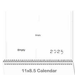 Black & White 2025 Calendar 