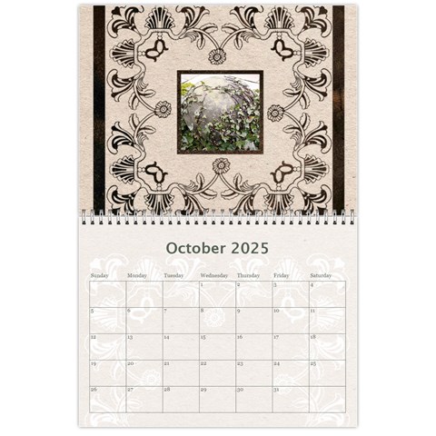 Twin Hearts Neutral Wedding Celebration Calendar 2025 By Catvinnat Oct 2025