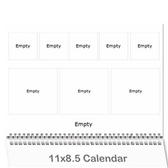 summer vacation calender - Wall Calendar 11  x 8.5  (12-Months)