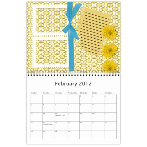 Summer Vacation Calender By Paula Yagisawa Feb 2012