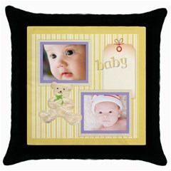 baby (5 styles) - Throw Pillow Case (Black) baby (5 styles) - Throw Pillow Case (Black)