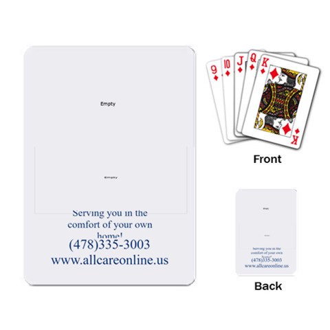 All Care Cards By Allen Freeman Back