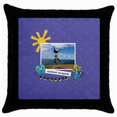 Throw Pillow- Summer Escapade (5 styles) - Throw Pillow Case (Black) Throw Pillow- Summer Escapade (5 styles) - Throw Pillow Case (Black)