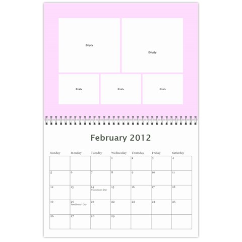 Calender (the Girls) By Sierra Feb 2012