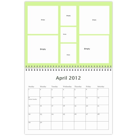 Calender (the Girls) By Sierra Apr 2012