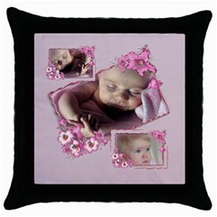 My Pink Petunia (5 styles) - Throw Pillow Case (Black) My Pink Petunia (5 styles) - Throw Pillow Case (Black)